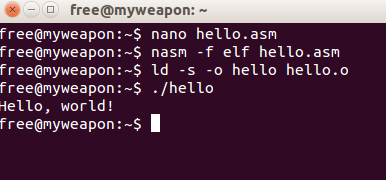 helloworld-asm-linux-nasm-shellcode