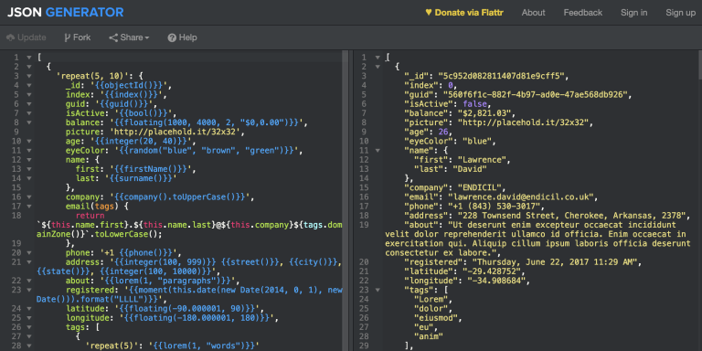 json api فارسی